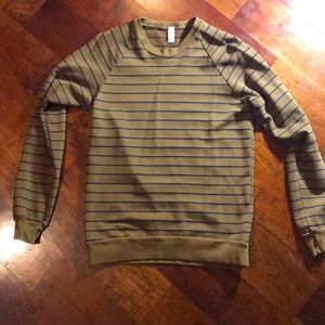 American Apparel XS Brown striped sweater Vintage